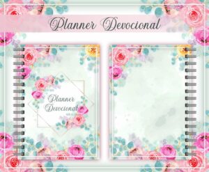 Planner Devocional Rosa + Arte para Caneca