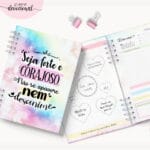 Planner Devocional "Seja Forte e Corajoso"