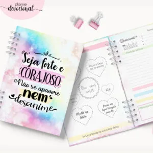 Planner Devocional "Seja Forte e Corajoso" 9 Planner Devocional "Seja Forte e Corajoso"