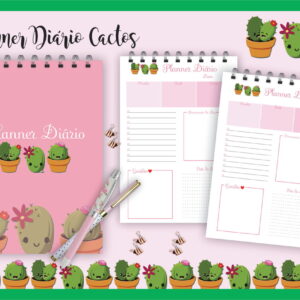 Planner Diário Cactos