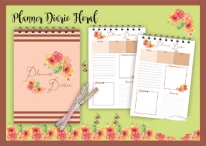 Planner Diário Floral