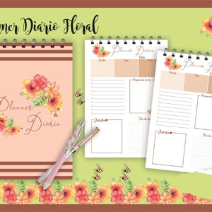Planner Diário Floral