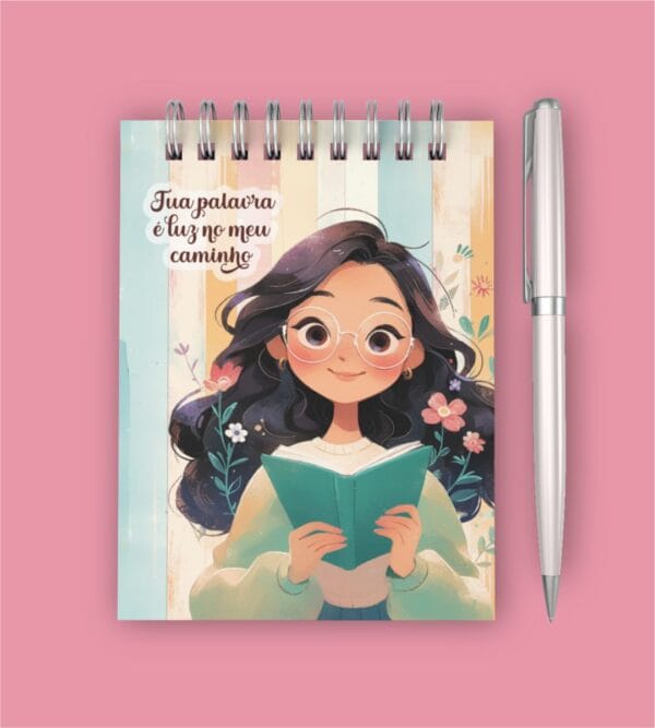Planner Digital Devocional e Bloquinhos Forte & Corajosa