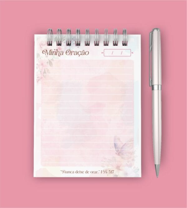 Planner Digital Devocional e Bloquinhos Forte & Corajosa