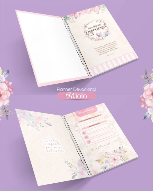 Planner Digital Devocional e Bloquinhos Forte & Corajosa