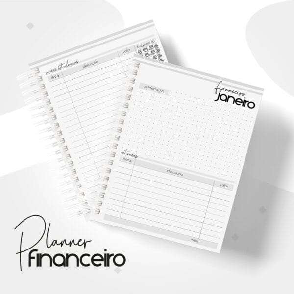 Planner Financeiro Pessoal Masculino