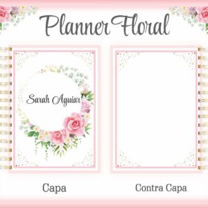 planner floral arquivo digital arquivo digital