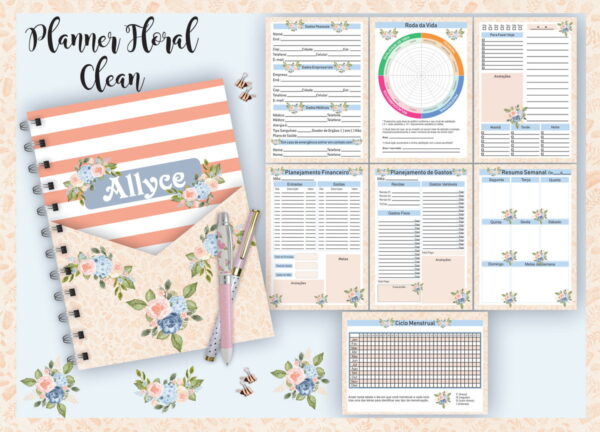 Planner Floral Clean