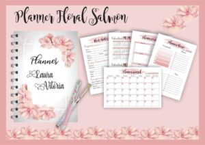 Planner Floral Salmão