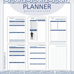 Planner Masculino 2026 - Arquivo Digital 5 Planner Masculino 2026 - Arquivo Digital