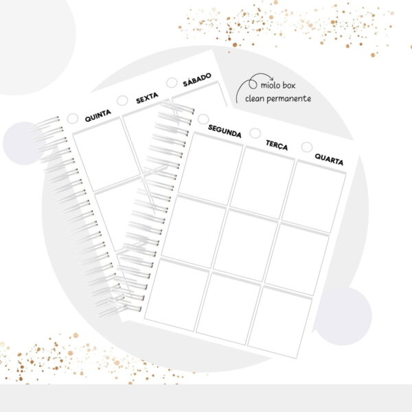 Planner Masculino Permanente e Datado
