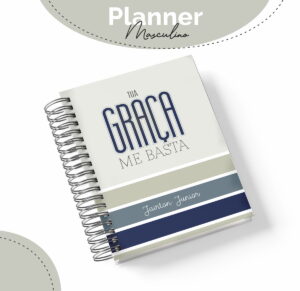 Planner Masculino Tua Graça Me Basta