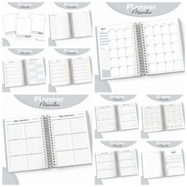 Planner Masculino Tudo dai Graças