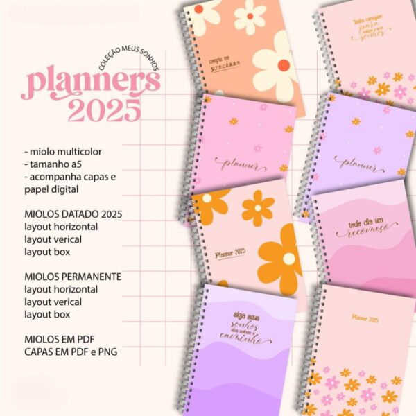 Planner Rose 2025 Feminino