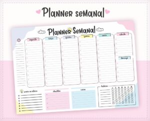 Planner Semanal De Mesa