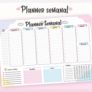 Planner Semanal De Mesa