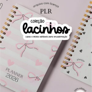 Plr Planner Coleção Lacinhos - Canva - Arquivo Digital 8 Plr Planner Coleção Lacinhos - Canva - Arquivo Digital