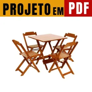 Projeto Mesa e Cadeira de Madeira Dobrável para Bar em PDF 11 Projeto Mesa E Cadeira De Madeira Dobravel Para Bar Em Pdf 8
