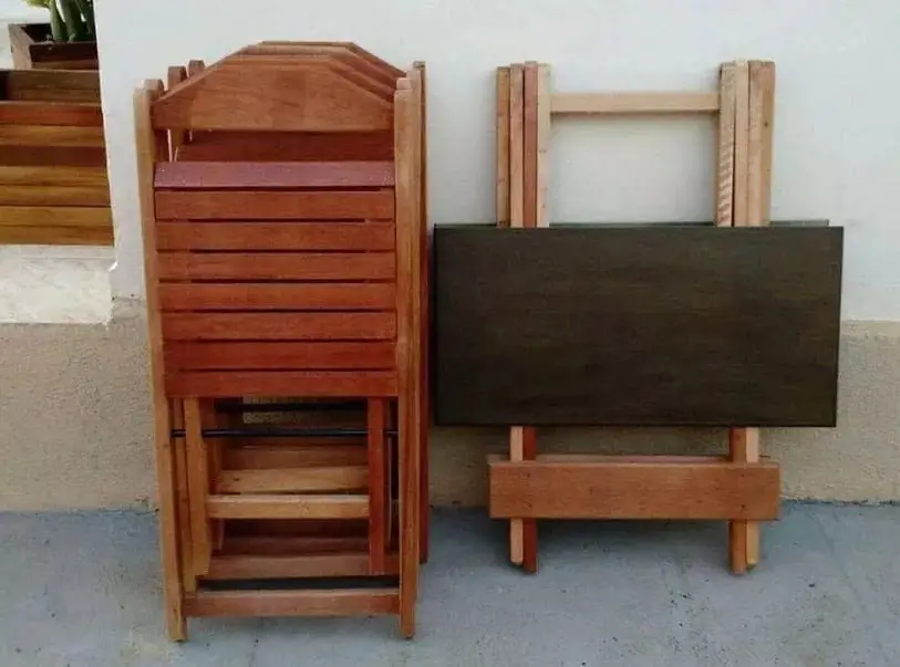 Projeto Mesa e Cadeira de Madeira Dobrável para Bar em PDF 8 Projeto Mesa E Cadeira De Madeira Dobravel Para Bar Em Pdf