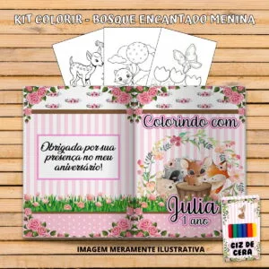Revistinha Colorir Bosque Encantado