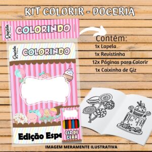 Revistinha Colorir Doceira
