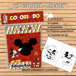 Revistinha Colorir Mickey - Arquivo Digital
