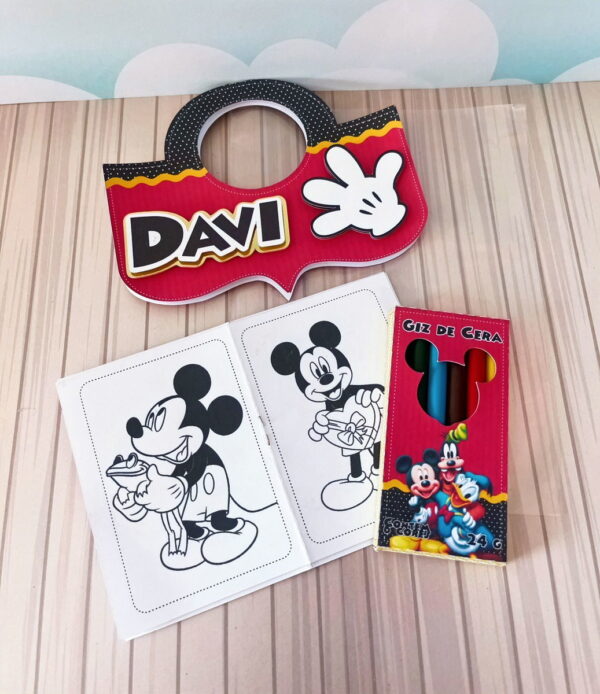 Revistinha Colorir Mickey Vermelho