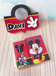 Revistinha Colorir Mickey Vermelho