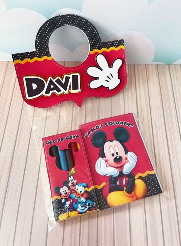 Revistinha Colorir Mickey Vermelho