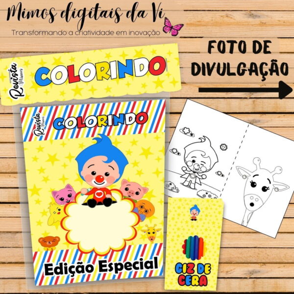 Revistinha Colorir Plim Plim