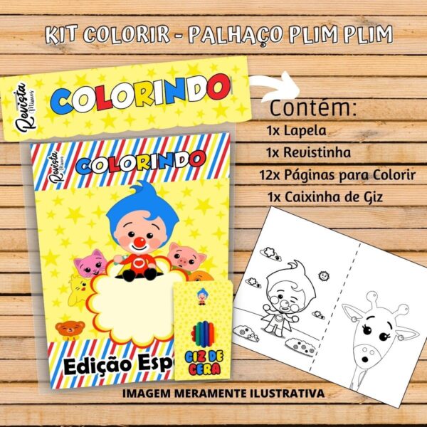 Revistinha Colorir Plim Plim
