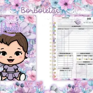 Rotina do Bebê Borboleta Menina 8 Rotina do Bebê Borboleta Menina