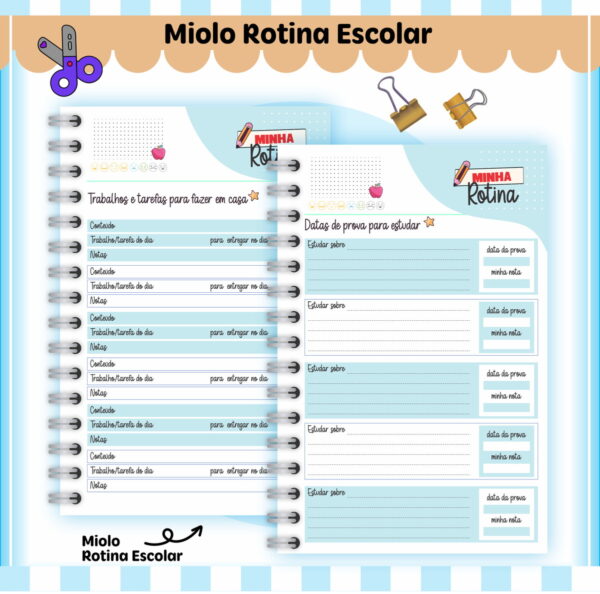 Rotina Escolar Menino
