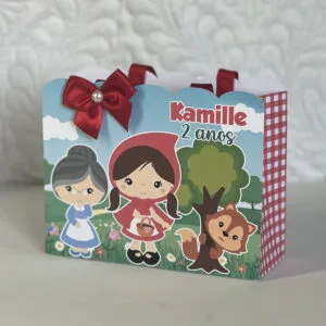 Sacolinha Infantil Chapeuzinho Vermelho 41 Sacolinha Infantil Chapeuzinho Vermelho