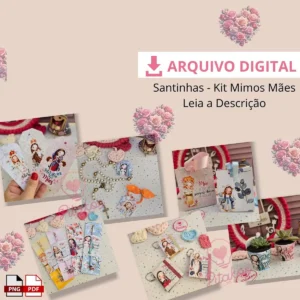 Santinhas Dia das Mães - Arquivos de Corte PDF