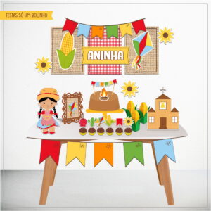 Só Um Bolinho Festa Junina Menina - Studio e pdf