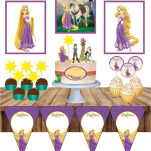 so um bolinho princesa rapunzel arquivo digital papel e scrapbook