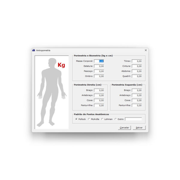 Software Avaliação Física Body Move Personal Trainer