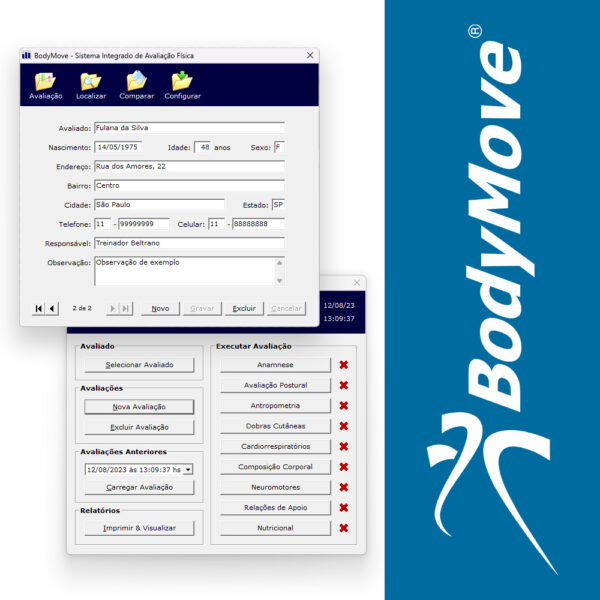 Software Avaliação Física Body Move Personal Trainer