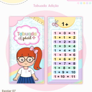 Tabuada Escolar Fácil - Arquivo Digital