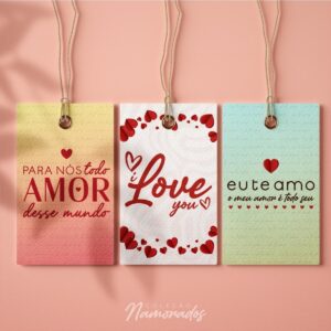 Tags Dia dos Namorados - Png e pdf
