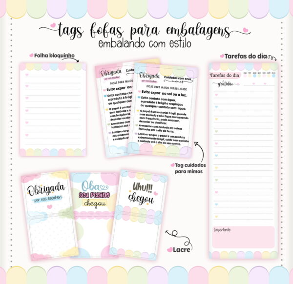 Tags Fofas Embalagens