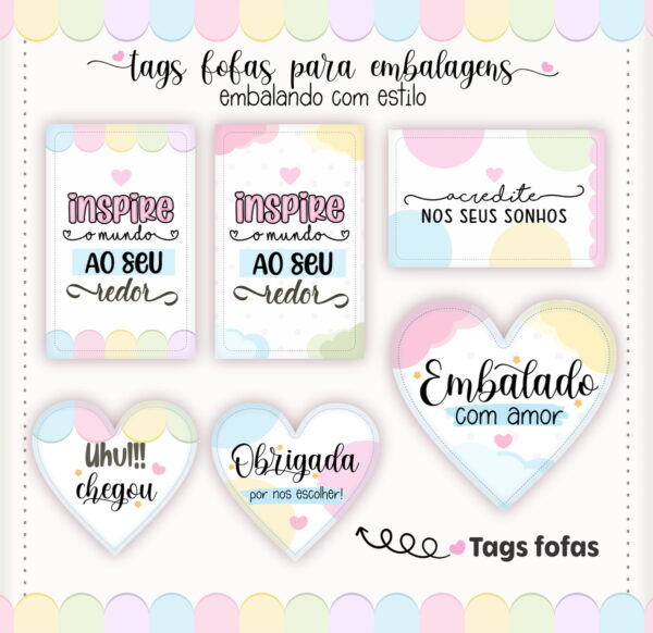 Tags Fofas Embalagens