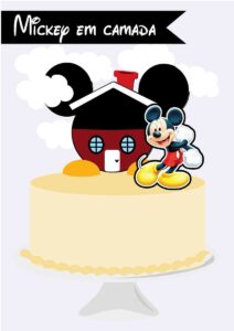 Topo Bolo Mickey Camadas