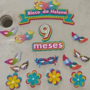 Topo de Bolo Bloco Carnaval