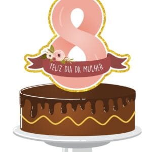 topo de bolo dia das mulheres mod3 arquivo digital topo de bolo