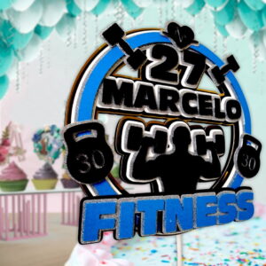 Topo de Bolo Fitness