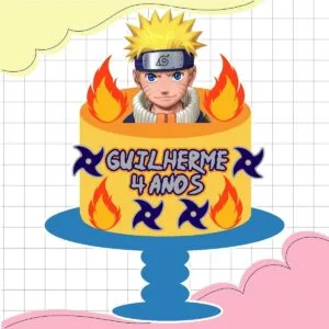 Topo de Bolo Naruto 5 Topo de Bolo Naruto