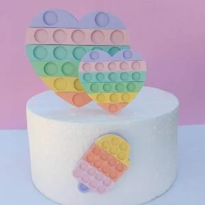 Topo de Bolo Pop It Camadas