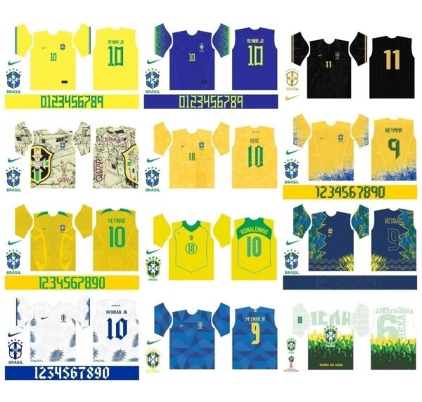 Vetor Camisa Brasil Copa Do Mundo 2022 38 Artes Corel Cdr